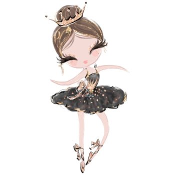 Bügelbild Ballerina 5 - BB090