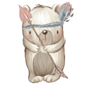 Bügelbild Bär 1 - BB092