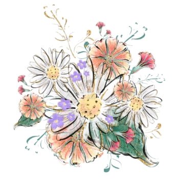 Bügelbild Blume 2 - BB267