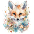 Bügelbild Blumenfuchs 1 - BB389