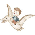 Bügelbild Dinoreiter 1 - BB096