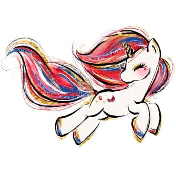 Bügelbild Einhorn 2 - BB209