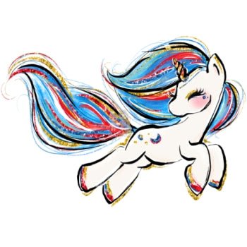 Bügelbild Einhorn 3 - BB070