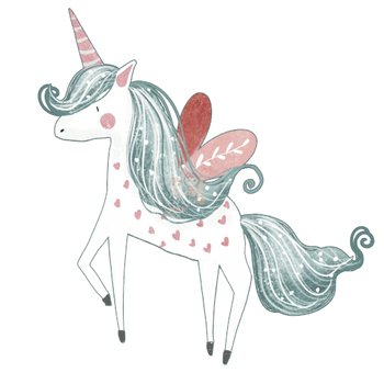 Bügelbild Einhorn 9 - BB581