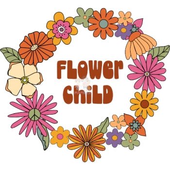 Bügelbild flower child - BB272