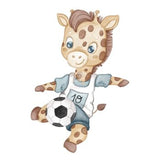 Bügelbild Fußball Giraffe - BB235 - Mamikes