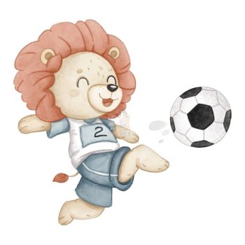 Bügelbild Fußball Löwe - BB234