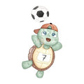 Bügelbild Fußball Schildkröte - BB233