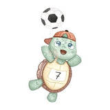 Bügelbild Fußball Schildkröte - BB233 - Mamikes