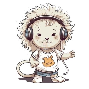 Bügelbild Music Lion 1 - BB433
