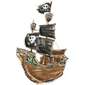 Bügelbild Piraten Schiff - BB143