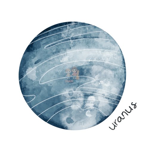 Bügelbild Planet Uranus - BB567