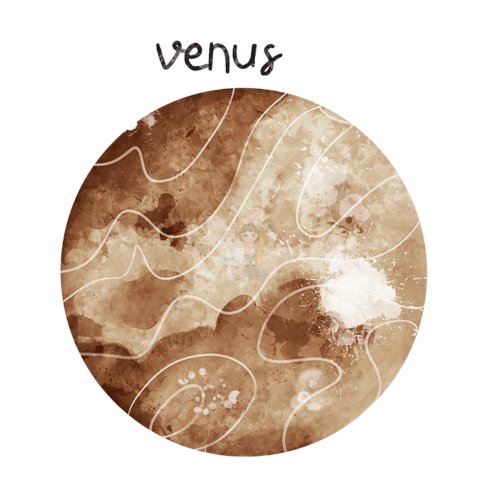 Bügelbild Planet Venus - BB568