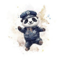 Bügelbild Polizei Panda 1 - BB439