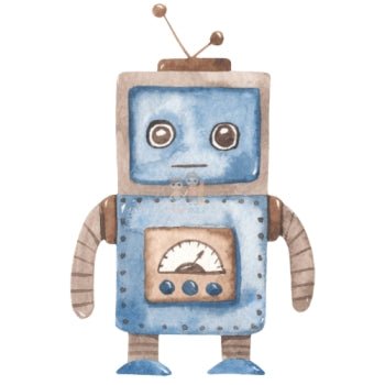 Bügelbild Roboter 5 - BB064