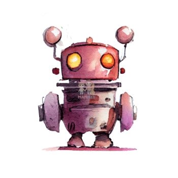 Bügelbild Roboter 8 - BB444