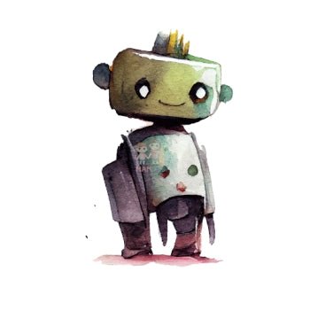 Bügelbild Roboter 9 - BB445