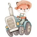 Bügelbild Traktor Fuchs - BB045