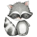 Bügelbild Waschbär 1 - BB154 - Mamikes