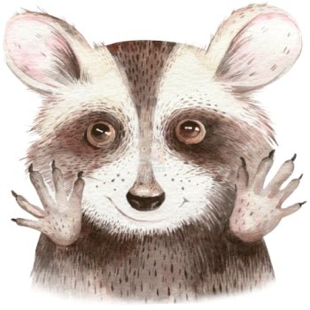 Bügelbild Waschbär 4 - BB156