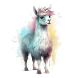 Bügelbild Wasserfarben Lama 3 - BB465 - Mamikes