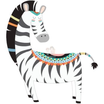 Bügelbild Zebra 02 - BB337