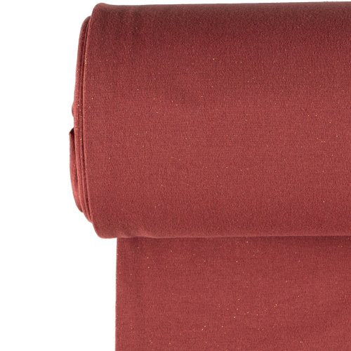 Bündchen beerenrot glitzer