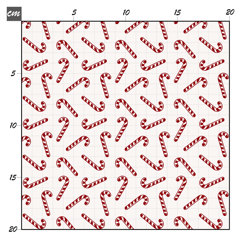 Christmas candy cane Baumwolle - Mamikes