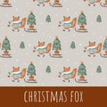 Christmas fox Baumwolle