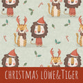 Christmas löwe und tiger Bio Jersey