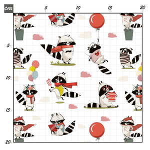 Crazy raccoons Baumwolle - Mamikes