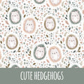 Cute hedgehogs Baumwolle