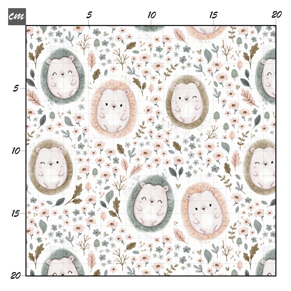 Cute hedgehogs Baumwolle - Mamikes