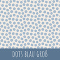 Dots blau groß Bio Jersey