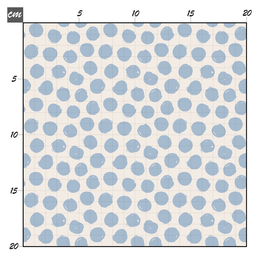 Dots blau groß Bio Jersey - Mamikes