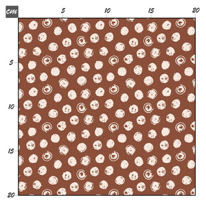 Dots braun Baumwolle - Mamikes
