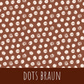 Dots braun Baumwolle