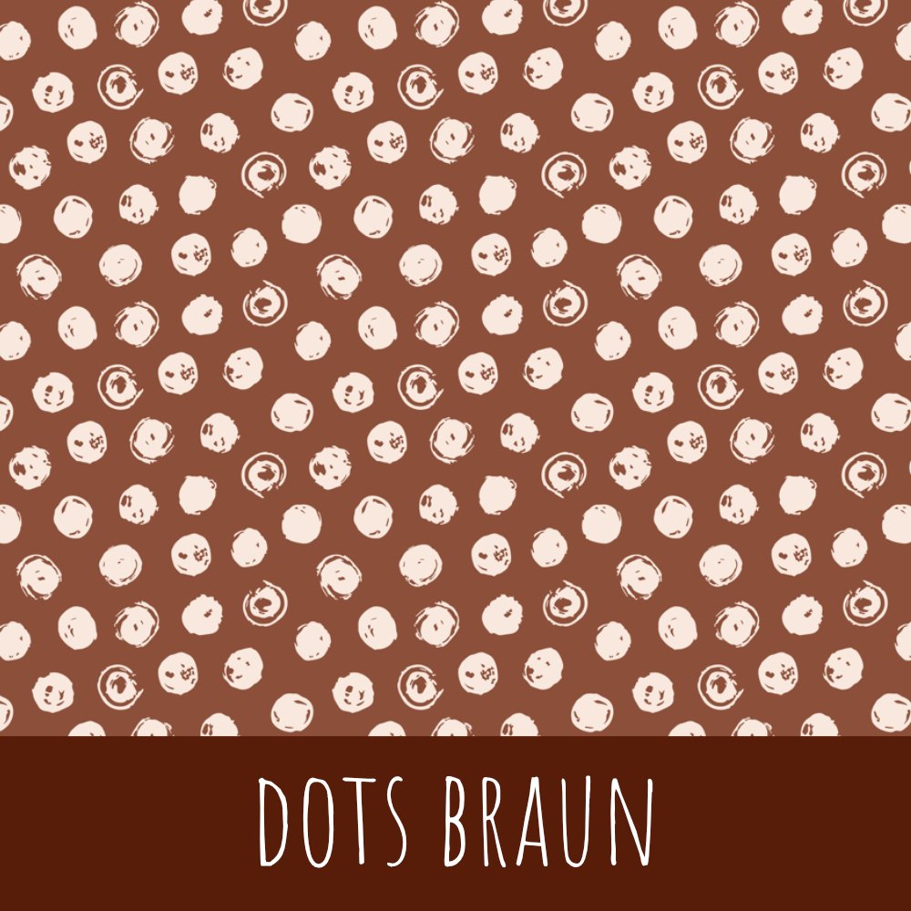 Dots braun Baumwolle