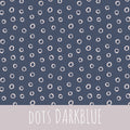 Dots darkblue Bio Jersey