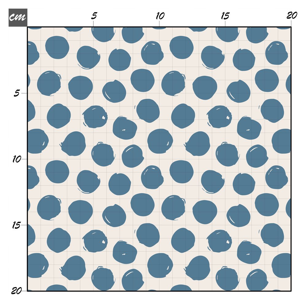 Dots jeansblau Baumwolle - Mamikes