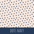 Dots navy Baumwolle