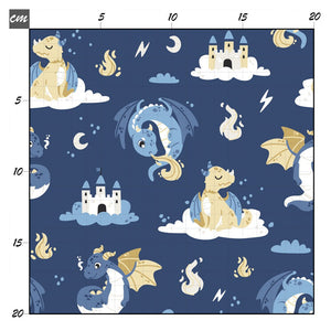 Dragon sky darkblue Bio Jersey - Mamikes