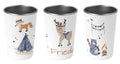 Edelstahlbecher 11.woodland animals