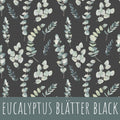 Eucalyptus blätter black Bio Jersey