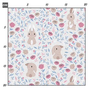 Flower bunny blau Bio Jersey - Mamikes