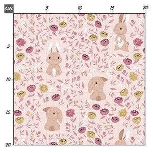 Flower bunny rosa Baumwolle - Mamikes