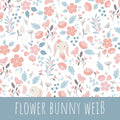 Flower bunny weiß Baumwolle