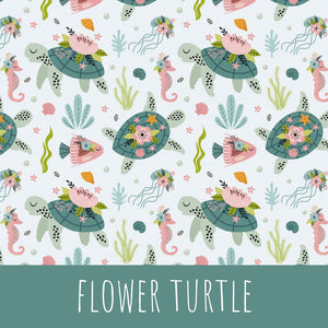 Flower turtle Baumwolle - Mamikes