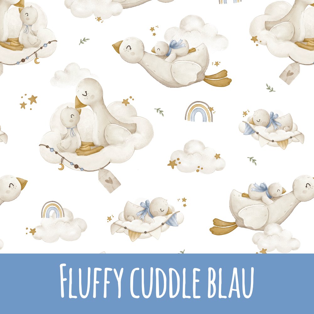 Fluffly cuddle blau Bio Jersey