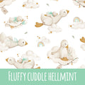 Fluffly cuddle hellmint Baumwolle